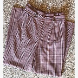 Express, plaid, high-waisted pants!